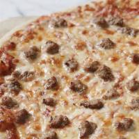 Sausage & Peppers Pizza · ($3. 67 / person), serves 6. Add drinks, and you're all set. Sorry, we don't offer desserts.