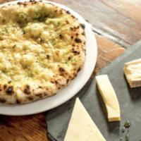 Cheese Slate. · gorgonzola dolce, pecorino pepato, taleggio, fontina
served with wood-fired garlic bread