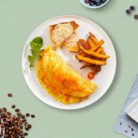 Your Own Omelette · Build your omelette with your favorite choice of toppings!