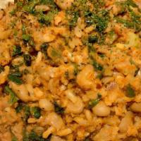 Jambalaya · Gluten free. Flavorful dish with brown rice, veggies, and spices. With an option to add saus...