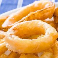 Onion Rings · Beer battered onion rings served with our special dipping sauce