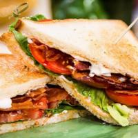 Irish Blt · Irish bacon cooked to perfection served on choice of toast topped with lettuce, tomato and m...