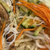 Pad Thai · Rice noodles with shrimp or beef tenderloin, egg, tofu, scallions, and bean sprouts, stir-fr...