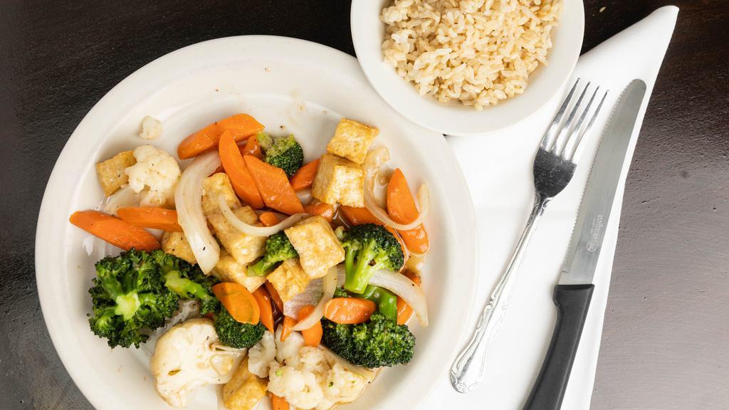 Vegetable Stir-Fried · Vegetarian. Sautéed mixed vegetables with tofu, served with rice or noodles.