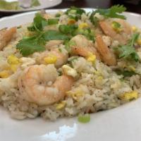 House Special Fried Rice · Chicken, shrimp, Chinese sausage, chopped onions, peas, and carrots.