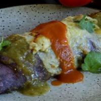 The Big Burrito · XL Flour tortilla stuffed with your choice of a slow roasted meat and homemade Chef sauce.  ...