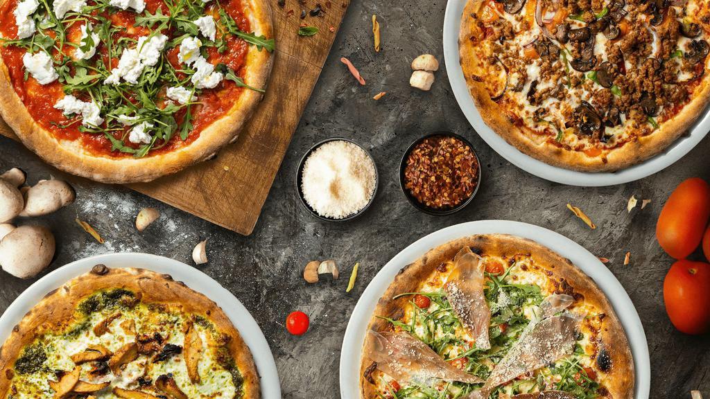 Small & All Pizza · Build your own small size pizza with your choice of toppings baked on a hand-tossed dough