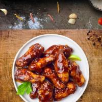 Bbq Sizzlers Wings · Fresh chicken wings breaded, fried until golden brown, and tossed in barbecue sauce. Served ...