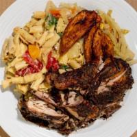 Jerk Wings With Jerk Pasta Medium Only · Jerk wings with the taste of jamaica spicy and nice, only 1 size medium serve with jerk past...