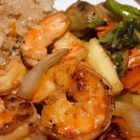 Shrimp Small · Hibachi shrimp fried rice Vegetables and teriyaki sauce