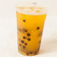 Signature Bubble Teas - Mango-Tango · Mango and peach with green tea organic chia seeds.