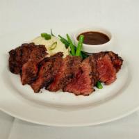 Hanger Steak · certified angus - 10 ounce - bacari steak sauce
