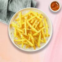 Cheesy Fries And Shine · (Vegetarian) Idaho potato fries cooked until golden brown and garnished with salt and melted...