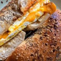 Bagel Egg & Cheese · Plain or Everything Bagel with Egg & Cheese