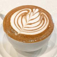 Cafe Mocha · Double shot of espresso, mocha with steamed milk.
