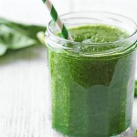 Detox Green Smoothie · Banana, pineapple and mango, with spinach and ginger.