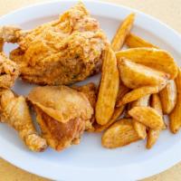 Chicken Dinner (4 Pcs, Wings, Breast, Thigh & Leg) · 