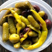 Olives & Pickles · Vegan, vegetarian. Dairy free, peanut free, tree nut free, egg free, shell fish free, gluten...