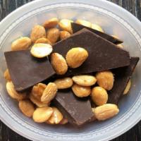 Dark Chocolate & Marcona Almonds · Dairy, tree nut, peanut free, wheat, egg free, shell fish free, gluten-free, fish free, and ...