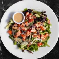 House Salad · Lettuce, cherry tomatoes, carrots, onions dressed with lemon juice & olive oil