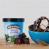One Fresh Packed Pint Sundae Kit · Select any fresh packed pint and three toppings to create your own sundae!