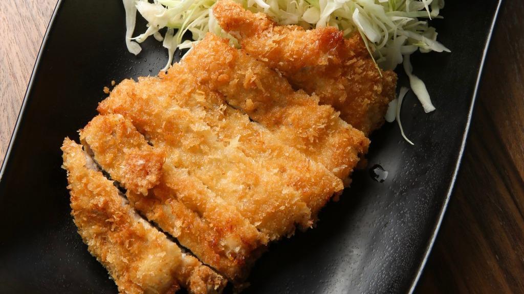 Tonkatsu · Deep fried pork cutlet.