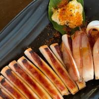 Grilled Squid · Griiled BBQ squid