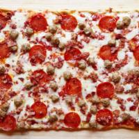 Meat Lover Pizza · Pepperoni, bacon, sausage, mozzarella and marinara sauce.