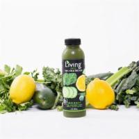 O2 Living Juice Green Vitality · No Sugar or Water Added, 100% Cold Pressed made with Organic Kale, Cucumber, Lemon, Celery, ...