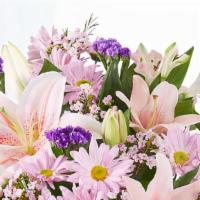 Pink Lilies Flowers Bouquet  · Pink Lilies Flowers  Bouquet , Beautiful combination of flowers and bright colors that makes...