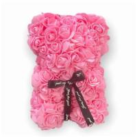 Artificial Pink Roses Teddy Bear 10