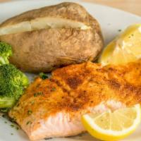 Broiled Fresh Red Salmon · 