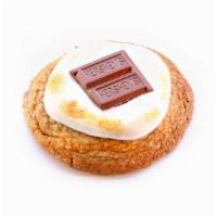 Campfire S'More · Campfire S'more cookie topped with marshmallow fluff and Hershey's chocolate