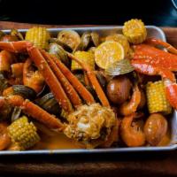 One & Two Combo · Come with 2 clusters (1lb) of Snow Crab Legs. Select Two additional Seafood and Your Favorit...