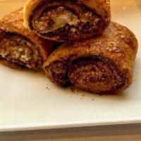 Pastries|Chocolate Rugelach · Delicious, buttery pastry dough filled with chocolate and topped with sugar crystals. 3 Ruge...