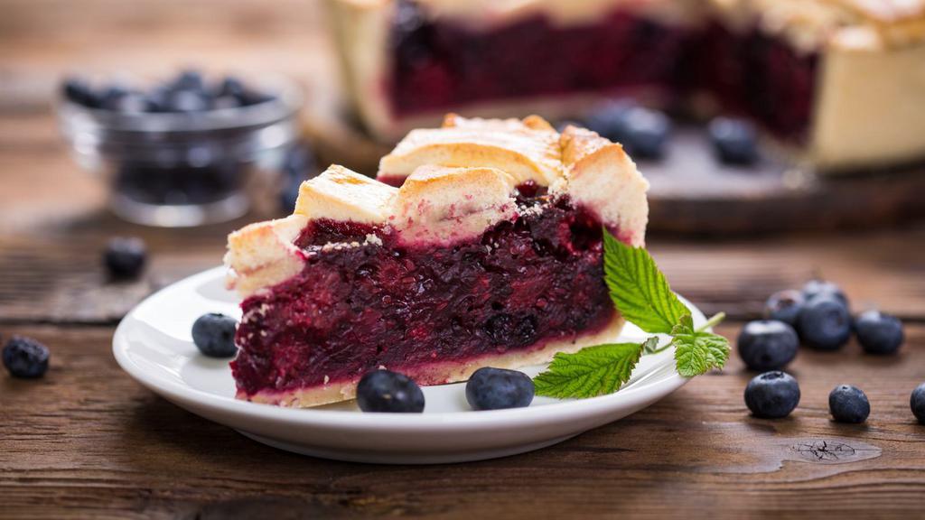 Blueberry Pie · Classic double-crust blueberry pie, made with fresh, sweet blueberries.