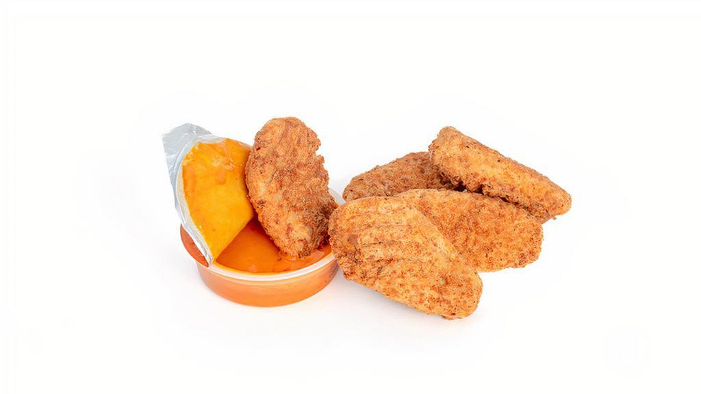 Umami Chik'N Wings · Your choice of 5 or 10 piece Meatless Quorn Chik'n Wings, tossed in choice of Buffalo or BBQ, with your choice of additional sauce.