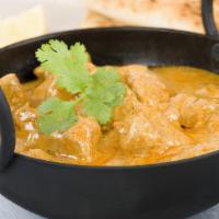 Murg Korma · Tender cubes of chicken in a delicious creamy gravy with a distinctive coriander and cumin f...