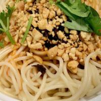 Dan Dan Noodles · Spicy. Szechuan classic dish with spicy minced ground pork mixed with house special hot oil,...