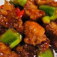 General Tso'S Chicken · Crispy chunks of chicken sautéed with steamed broccoli in a special tangy sauce. Served with...