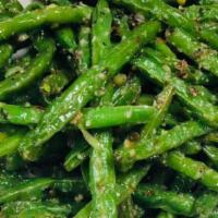 Stir Fried String Bean · Spicy. Vegetarian. Served with choice of rice.