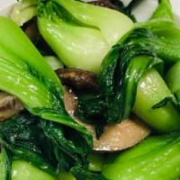 Baby Bok Choy Sautéed With Chinese Mushroom · Vegetarian. Served with choice of rice.
