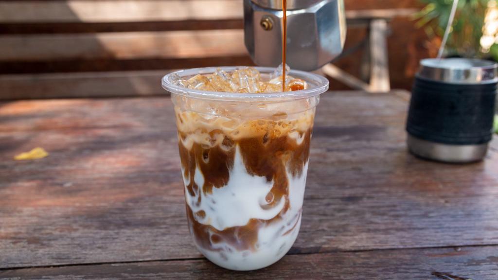 Iced Latte · Freshly prepared Iced Latte.