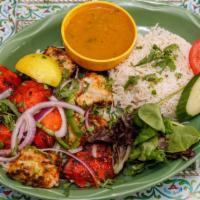 Chicken Kabab Medley · Chicken ginger and chicken tikka kabab, marinated in yogurt and spices, broiled to perfectio...