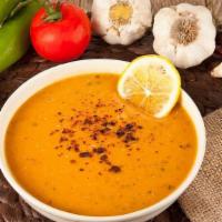Turkish Lentil Soup - Homemade - Vegan · 16oz. Cooked lentils (dry lentils, water, and salt), carrots, onions, black pepper, garlic, ...