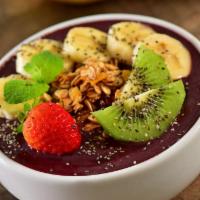 Mix Fruit Acai  Bowl (Vegan) · Base: organic acai juice, organic acai berries, banana toppings: kiwi, pineapple, mango, ban...