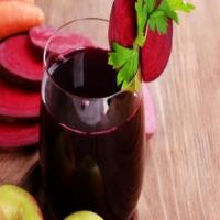 Detoxing Juice · Carrot, kale, celery, beet, and spinach.