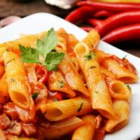 Vegan Pasta · Prepared fresh daily- gluten-free vegan penne pasta, garlic, mushroom, oregano flakes, cherr...