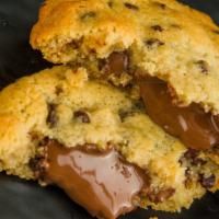 Nutella-Nut Chocolate Chip Cookies · Brown sugar cookie with walnut and Chocolate chip: Nutella filling
