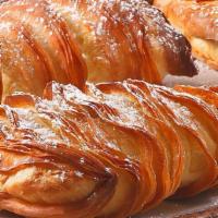 Lobster Tail · Crisp, flaky pastry filled with Bavarian cream

*Contains eggs, dairy, wheat, soy 
*Produced...